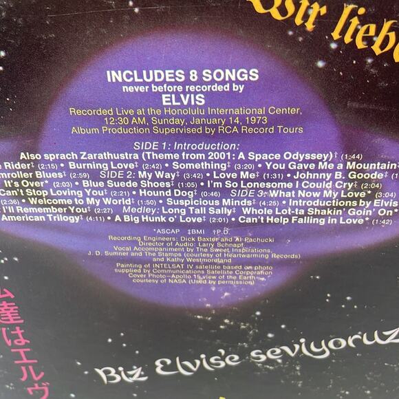 Vintage 70s Elvis Aloha from Hawaii via satellite double LP vinyl - Picture 7 of 14